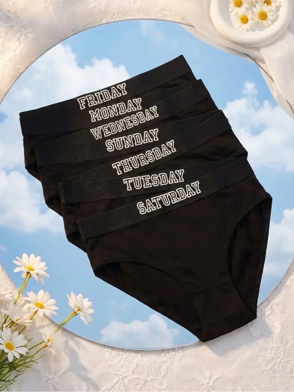 Weekday Printed Cotton Briefs - 7-Pack
